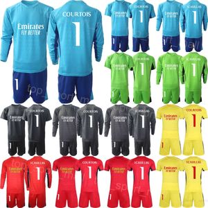 Club Team 23 24 Goalkeeper Soccer Kepa Arrizabalaga Jerseys Set Men Kids Long Sleeve Andriy Lunin Thibaut Courtois Iker Casillas Navas Football Shirt HuangMa
