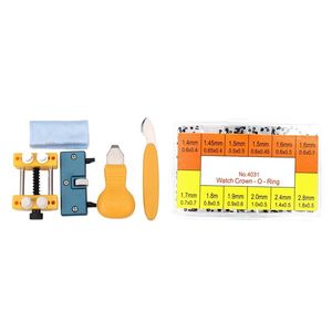 Kit di riparazione dell'orologio Kit di attrezzi per la rimozione della parte posteriore per 1 scatola Strumenti per orologiaio con corona O-ring impermeabile