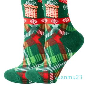 Woman Christmas Socks Funny Xmas Santa Claus Tree Snowflake Elk Snow Cotton Tube Crew Happy Sock Men