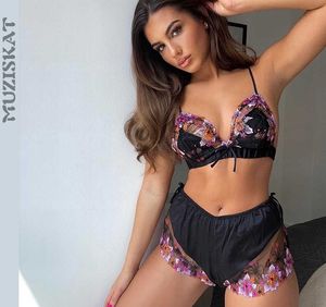 Sexy Set Embroidery Patchwork Lingerie for Women Set 2022 Exotic Sexy Bra Set Eroctic Lingerie Two Piece Women Nice Sexy Underwear P230428