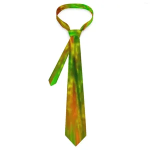 Bow Ties Green Tie Dye Abstract Print Graphic Neck Novelty Casual Collar For Adult Wedding Necktie Accessories