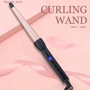 Curling Irons Hair Curler Ceramic Curling Iron Professional Curling Hair Tools 1-1/2 Inch Cone Electric Curling Wand Roller Fast Heat Curlers Q231128