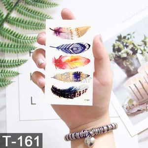 Tattoos Colored Drawing Stickers Waterproof Temporary Tattoo Sticker Cute Watercolor Cartoon Design Children Lamp Water Transfer Tatto Marine Man Girl Fake Tatoo