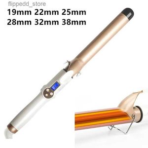 Curling Irons Electric Professional 22mm 28mm 32mm 38mm Ceramic Hair Curler LCD Curling Iron Roller Curls Wand Waver Fashion Styling Tools 2# Q231128