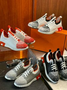 Avvika Mäns sneakers 2023 Designer Casual Shoes Luxury Sport Sneakers For Man Gradient Knit Sporty Rubber Sole Orange Edge Lightweight