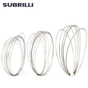 Zaagbladen SUBRILLI 0.4mm/0.6mm/1.0mm Fio de corte de diamante superfino galvanizado para garrafa de vidro Ferramenta de corte de gravura em pedra de metal