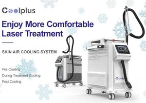 New COOLPLUS Skin Air Cooling system Use for laser machine Zimmer Cryo Therapy Pain Reduce Cooler For Laser Treatment -40°C Beauty machine by DHL