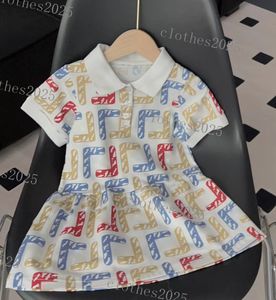 Designer Kids Clothing Set Classic Brand Baby Girls Dresses Fashion Letter Kjolklänning Barnkläder Högkvalitativ AAAAA Luxury Top Brand Polo klänningar