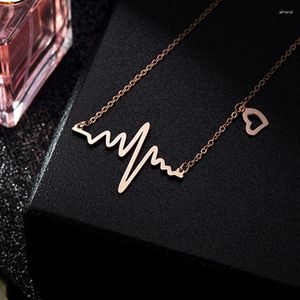 Colares de pingente sinleery moda coreana onda coração gargantilha pescoço rosa ouro prata cor corrente colares acessórios de jóias xl504