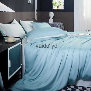 Bedding sets Bamboo Lyocell Double Queen King Family size Set Soft Cooling Reversible 4Pcs Zip Duvet Cover 1Bed Sheet 2casesvaiduryd
