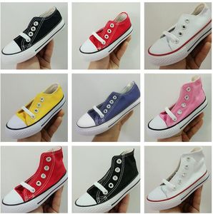 New style 2023 brand kids canvas shoes fashion high - low shoes boys and girls sports canvas children shoes kl1