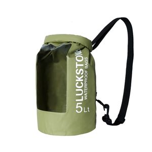 Confezione da telaio esterno Borsa asciutta resistente all'acqua da 5 litri con finestra trasparente Confezione da sacco per kayak da nuoto impermeabile 230427