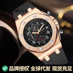 MENS Titta på Hot Selling Multifunctional Men's Watch Running Seconds Sport Waterproof Calendar Quartz Tape producerade oss själva