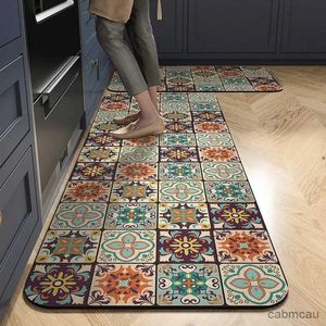 Tapetes antiderrapantes para cozinha, para sala de estar, área longa, cozinha, porta de entrada, decoração de casa, alfombra