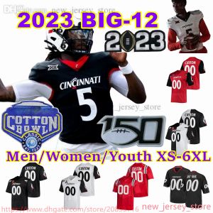 Custom 2024 XS-6XL NCAA Cincinnati Bearcats Football Jersey 1 Ahmad Sauce 5 Emory Jones 21 Corey Kiner 8 Xzavier Henderson 3 Deshawn Pace 12 2 2