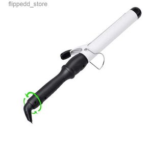 Curling Irons Fashion LCD Display Hair Curler Hair Curling Iron Wand Size 25 32mm Hair Care Styling Care Tools Ceramic Wave Magic Style Q231128