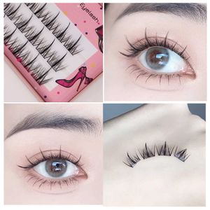 3 PCFalse Eyelashes Yelix Upgrade A-type Eyelashes Manga Lashes Natural Individual Cluster EyeLashes Quick DIY Eyelash Extensions KIT Cosplay Lashes Z0428