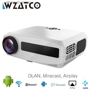 Proiettori WZATCO C3 Proiettore LED Android 11.0 WIFI Full HD 1080P 300 pollici Grande schermo Proiettore Home Theater Smart Video Proiettore Q231128