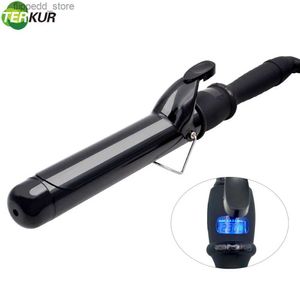 Curling Irons Curling Iron With Tourmaline Ceramic Coating Hair Curler Wand Anti-Scaling Isolated Tip Salon Curly Waver Maker Styling Tools Q231128