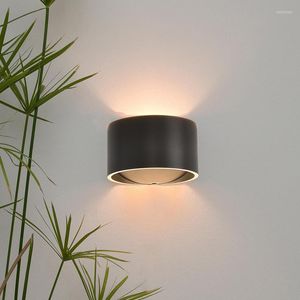 Lampy ścienne lampa retro nowoczesna instalacja industrialna do odczytu antycznego drewnianego koła pasowego czarne urządzenia łazienkowe