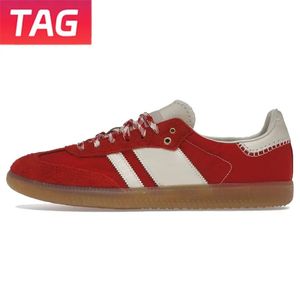 Designerskor Gazelle Running Shoes Sneakers Fetrock Glow Pulse Mint Pink Core Black White Solar Super Pop Pink nästan gula kvinnor Casual Shoes 36-45