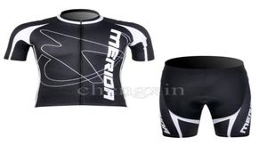 FAHRRADBEKLEIDUNG BLACKampWEISSE KURZÄRMELIGE RADJERSEY-SHORTS 2012 MERIDA SET GRÖSSEXS4XL M0427258220