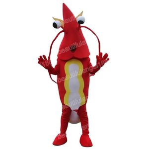 Halloween vermelho lagosta mascote trajes de alta qualidade tema dos desenhos animados personagem carnaval adultos tamanho outfit festa de natal terno para homens mulheres