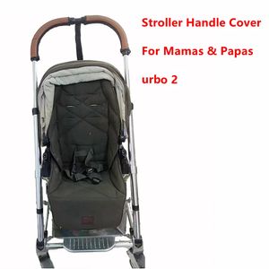 Barnvagnsdelar Tillbehör Baby Leather stötfångare för Mamas Papas Urbo 2 PRAM Handtag ärm i fallet Armstödskyddstång 231127