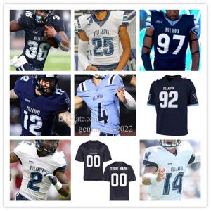 College NCAA Villanova Wildcats Football Jersey Connor Watkins James Mott Jalen Jackson Deewil Barlee Rayjuon Pringle Jaylan Sanchez Shane H High Igh