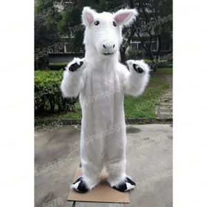 Performance White Horse Mascot Costumes Cartoon Character Outfit Suit Carnival Adults Size Halloween Christmas Party Carnival Dress suits