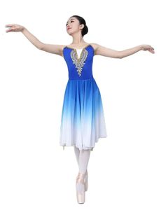 Dancewear Kinder-Aufführungskleidung, Ballettrock, Übungskleidung, flauschiger Rock, Mädchen-Aufführungskleidung, himmelblauer Prinzessinnenrock 231127