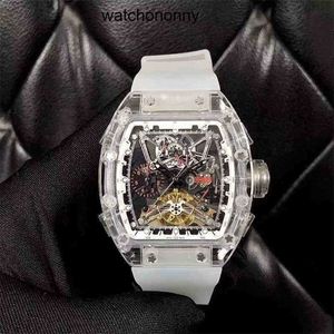 Designer ri mlies relógios de luxo automático barril vinho relógio Rm56-01 série caso cristal mecânico fita masculina alta qualidade