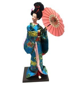 Tygdocka japansk kimono docka handgjorda figurer mänskliga geisha siden doll49653974655973