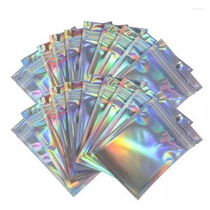 Storage Bags 5/10Pcs Iridescent Pouches For Jewelry Gifts Cosmetic Laser Hologram Zipper