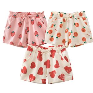 Shorts Cartoon Prints Children Elastic midja Summer Kids Clothing Korean Girls Short Pants Fashion Home Wear 230427