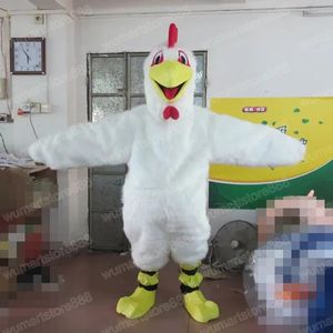 En yeni beyaz tavuk maskot kostüm karnaval unisex kıyafeti Noel doğum günü partisi açık festival giydirme kadınlar için promosyon sahne