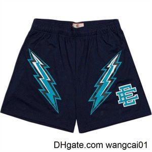 Wangcai01 men's Shorts Podstawowe krótkie nowojorskie linie linie męskie spodnie fitness spodni sportowy letni trening na siłowni trening mesh szorty męskie krótkie