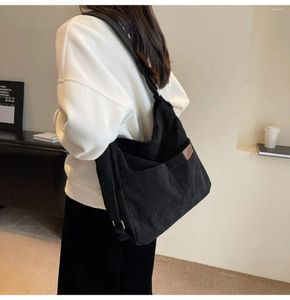 Evening Bags 2023 Autumn Corduroy Shoulder Crossbody For Women Large Capacity Korean Handbags Ladies Messenger Shopper