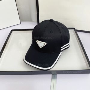 2023 New Luxury Designer P Letter baseball cap Womens Hat Mens Sunvisor Fashion Casual Design Stripe Hat 4 Color Optional Unisex Party Gift Accessories