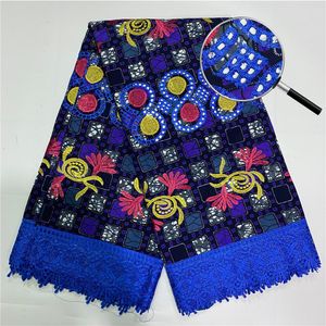 Vestidos de boa qualidade mirage oco africano ancara batik holanda tecido estampado de cera para roupas vestidos de festa 6 jardas/lote