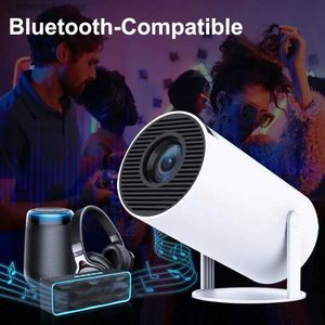 Projectors Portable Beam Projektor HY300 Mini Projector 4K Android 11 WiFi6 BT5.0 1080P 1280*720p Hemmabio -TV -skärm Projecteur Outdoor Q231127