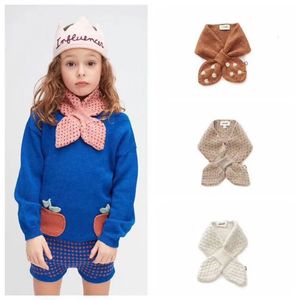 Scarves Wraps Baby Boys Girls Lovely Elk Scarf Cute Keep Warm Winter Knit Scarf Toddler Kids All Accessories 231127