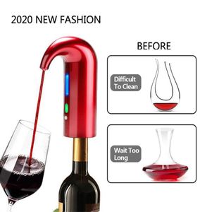 Electric Wine One Touch Portable Pourer Aerator Tool Dispenser Pump USB Rechargeable Cider Decanter Accessories For Bar Home Usea32612531