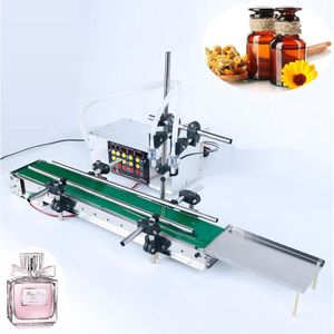 Automatisk 2/4/6/huvuden Liquid Filler Cooking Olive Oil Beverage Coffee Juice Wine Bottling Filling Machine Production Line