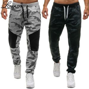 Calças lomaiyi moletom masculino camo jogger calças primavera harem calças camuflagem joggers masculino calças de pista dos homens calças de suor bm313