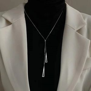 Anhänger Halsketten Geometrische Pullover Box Kette Weibliche Lange Halskette Für Frauen Einstellbare Feine Schmuck Hochzeit Geburtstag Geschenk 231127