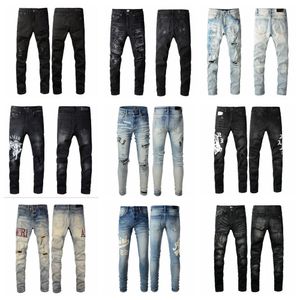 pants designer jeans for mens jeans men Jeans Hole Italy Brand Man Long Pants Trousers Streetwear denim Skinny Slim Straight Biker Jean for Designer mens stacked top