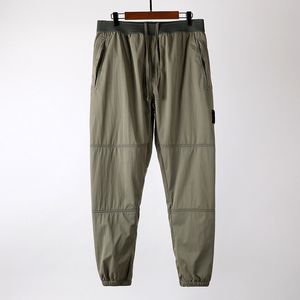 Marca de alta qualidade designer topstoney calça inverno engrossado casual ilha calças