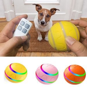 Brinquedos engraçados inteligentes interativos para cães de gato de gato de gato agilidade de treinamento de bola carregável de controle remoto de cão gato de gato acessórios de gato de cão