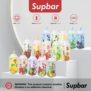 Thailand Heißer Verkauf Supbar Milch 10000 Pufffs Saft Box Einweg Vape Pen 10K Puff Vape Bar Elektronische Zigaretten Wiederaufladbare Vapers Vaper